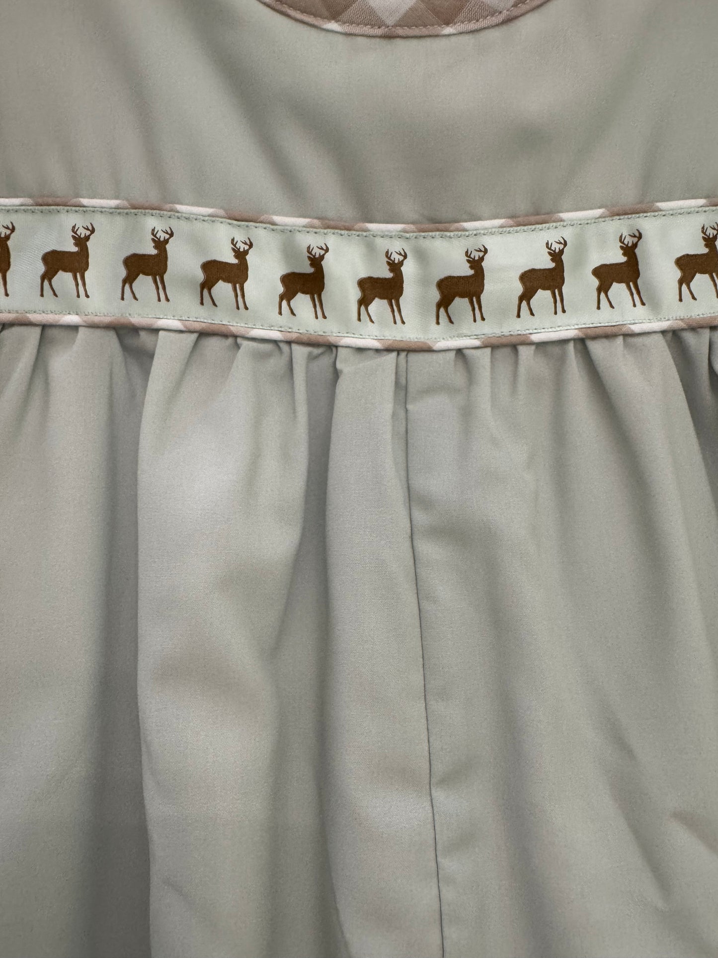 The Seaside Proper Children’s Company - Deer Ribbon Boys Bubble Romper