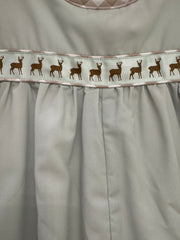 The Seaside Proper Children’s Company - Deer Ribbon Boys Bubble Romper