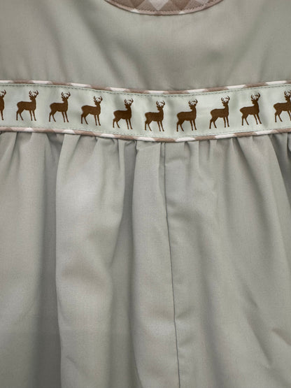The Seaside Proper Children’s Company - Deer Ribbon Boys Bubble Romper