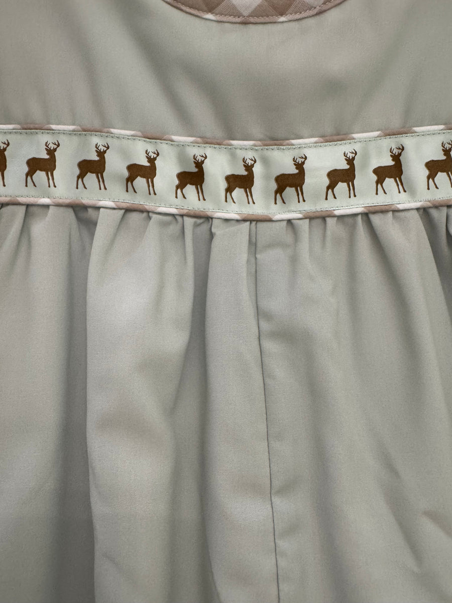 The Seaside Proper Children’s Company - Deer Ribbon Boys Bubble Romper