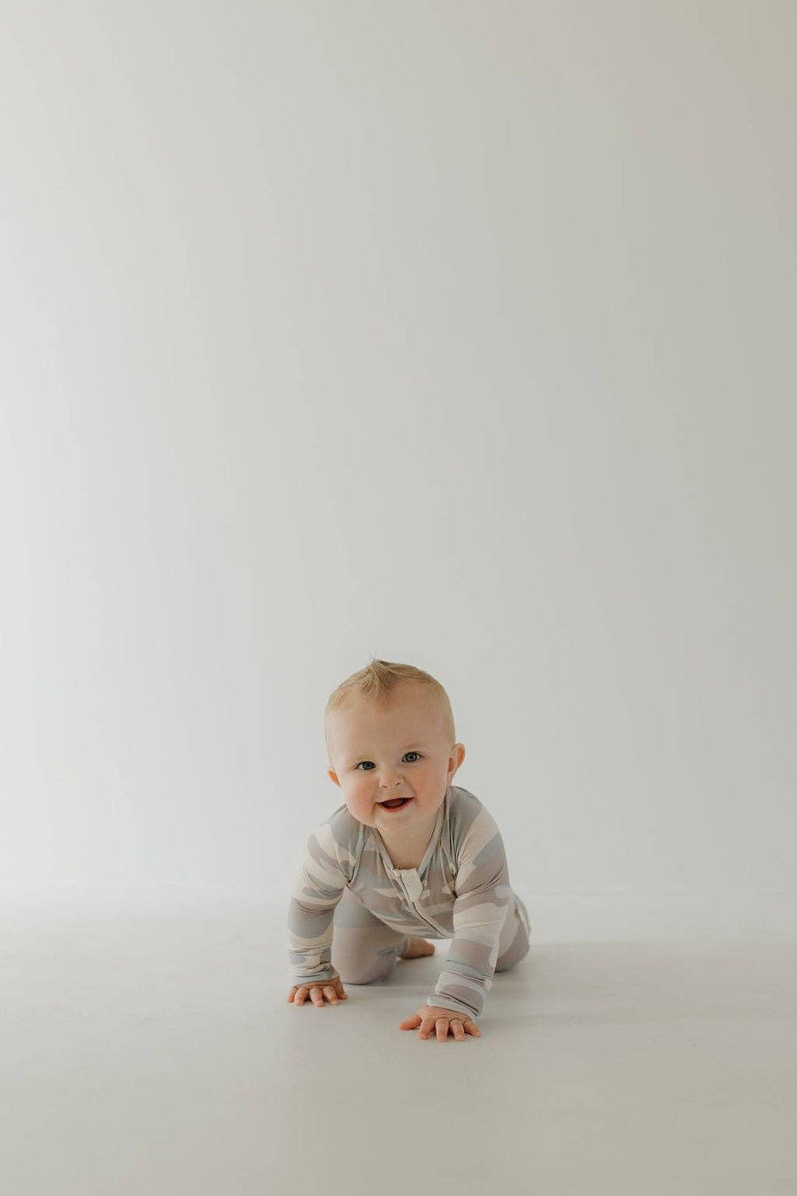 Forever French Baby - Bamboo Zip Pajamas | Camo