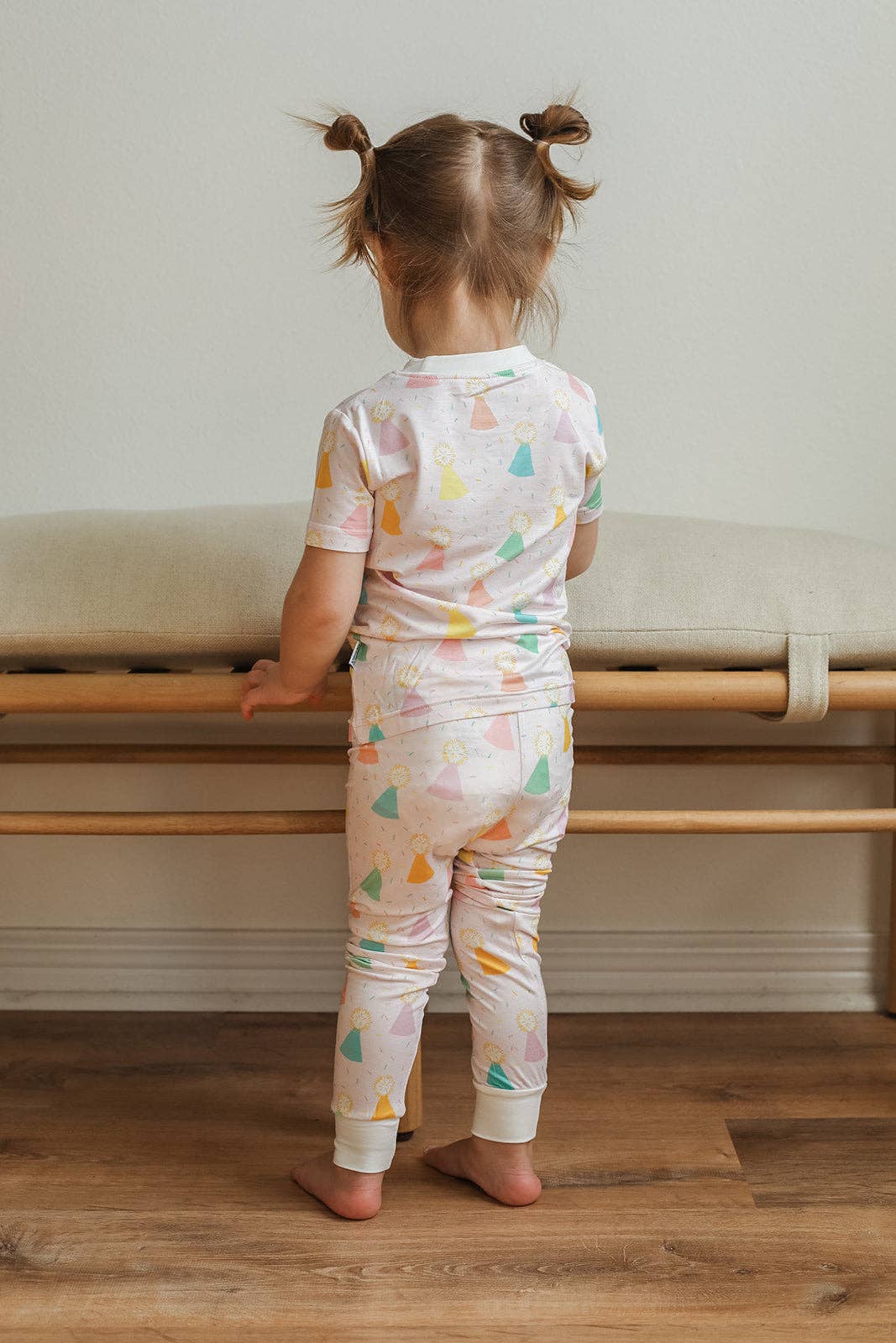 Southern Slumber - Pink Birthday Print 2 Piece Bamboo Pajama Set