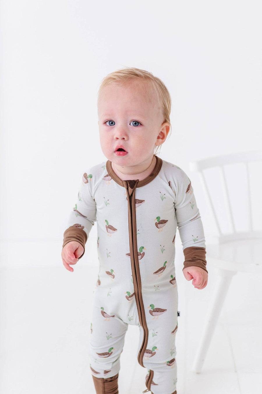 Kiki + Lulu - Duck, Duck Cute Ribbed Convertible Footies
