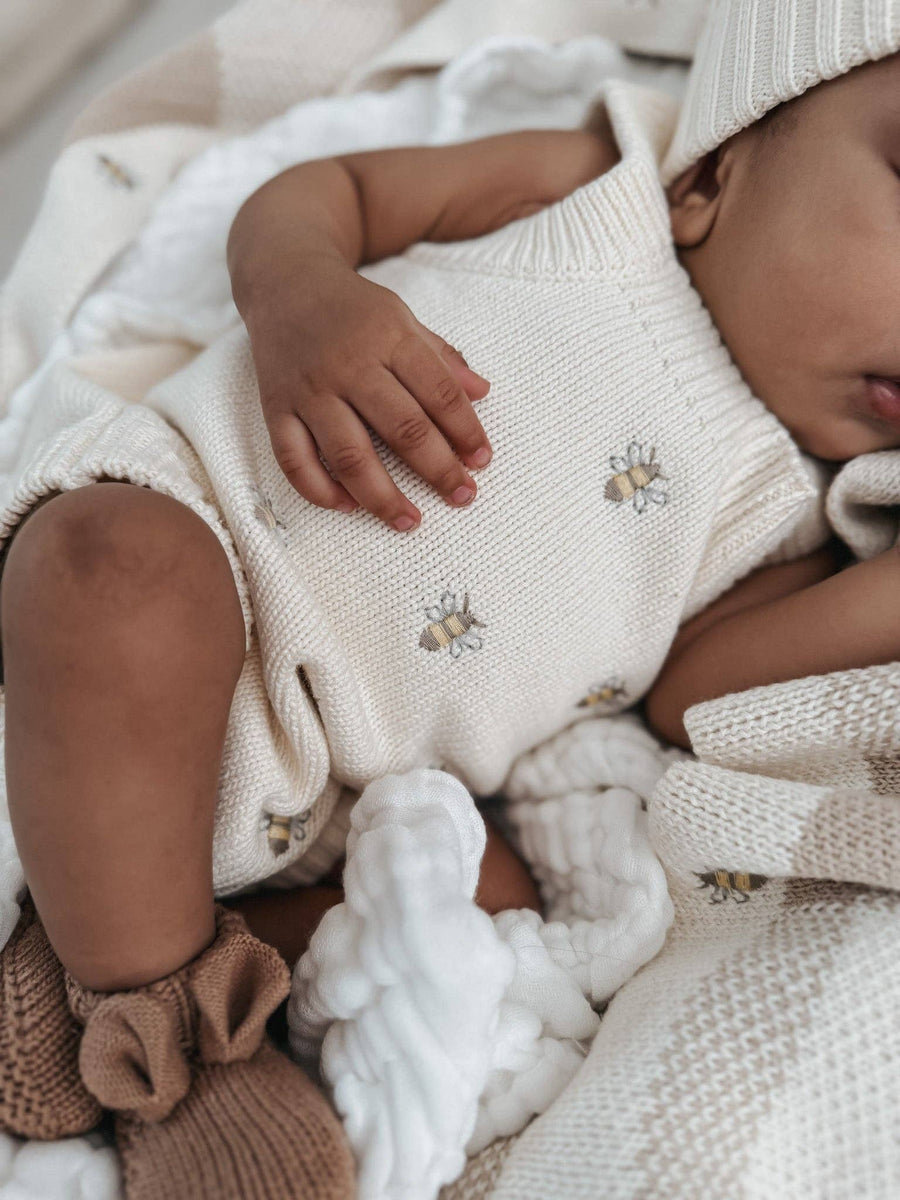 Luna + Luca - Busy Bee Romper