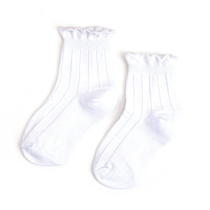 Little Stocking Co. - White Frill Midi Socks