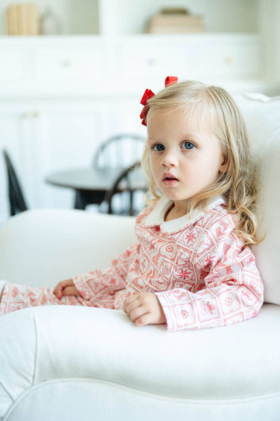 Ruth and Ralph - Christmas Tiles Pima Cotton Grayson Coverall Romper