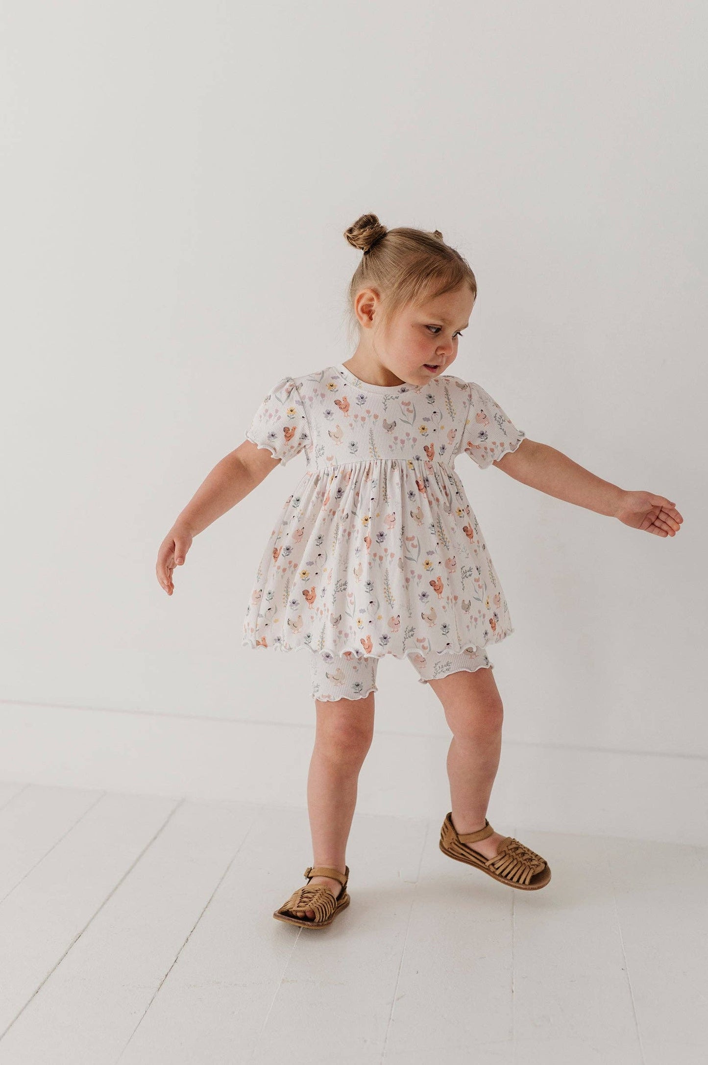 babysprouts clothing company - Chicken Girl's Babydoll Set
