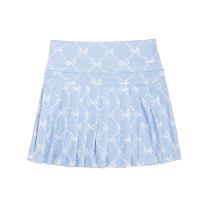 Sweet Wink - Sky Blue Bow Trellis Athletic Skort - Fourth of July - Kids