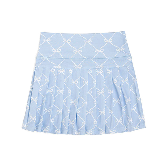 Sweet Wink - Sky Blue Bow Trellis Athletic Skort - Fourth of July - Kids