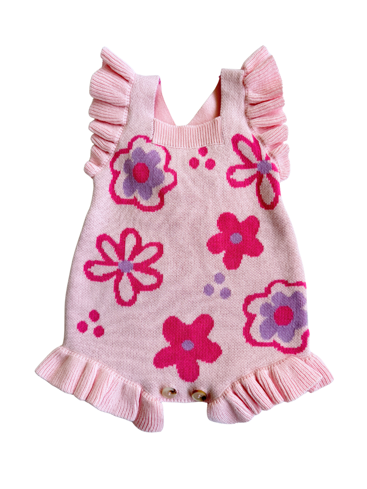 Luna + Luca - Wildflower Dreams Romper - Powder Pink