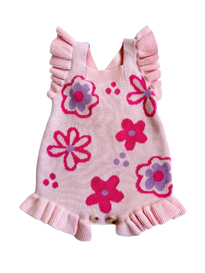 Luna + Luca - Wildflower Dreams Romper - Powder Pink