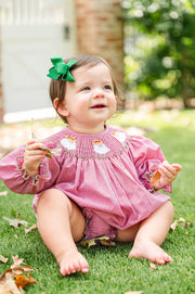 Ruth and Ralph - Cowboy Santa Smocked Birdie Bubble