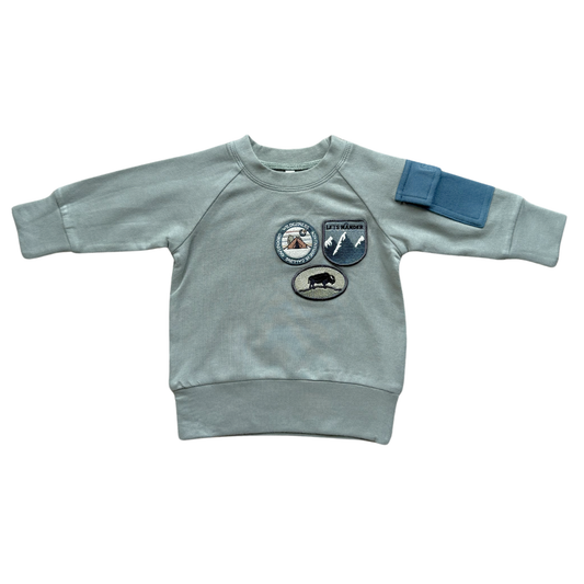 babysprouts clothing company - Boy's Raglan Sweatshirt Bamboo