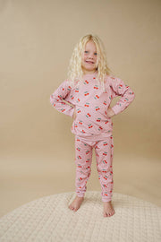 Lucky Panda Kids - Jogger Set | Blush & Cherry