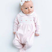 Magnolia Baby - Mia's Classics Smocked Footie - Pink