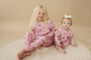 Lucky Panda Kids - Jogger Set | Blush & Cherry
