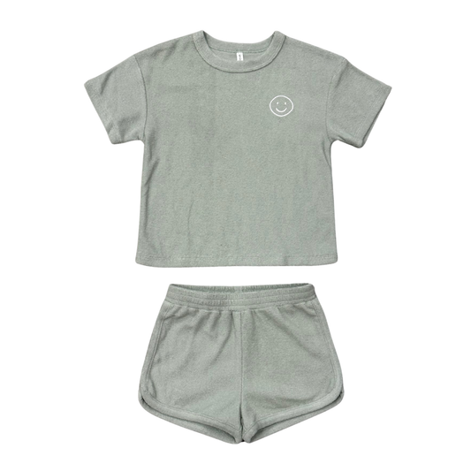 babysprouts clothing company - Babysprouts Short Sleeve Cotton Terry Set