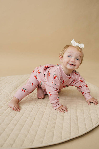 Lucky Panda Kids - Jogger Set | Blush & Cherry