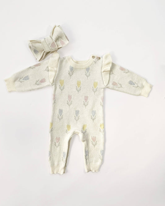 Luna + Luca - Tulip Jacquard Jumpsuit