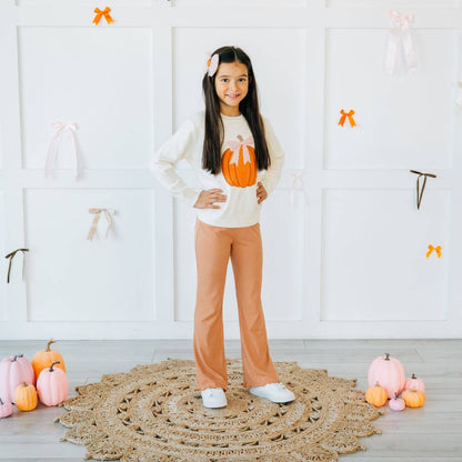 Sweet Wink - Pumpkin Tulle Bow Clip - Hair Bows - Hair Accessories