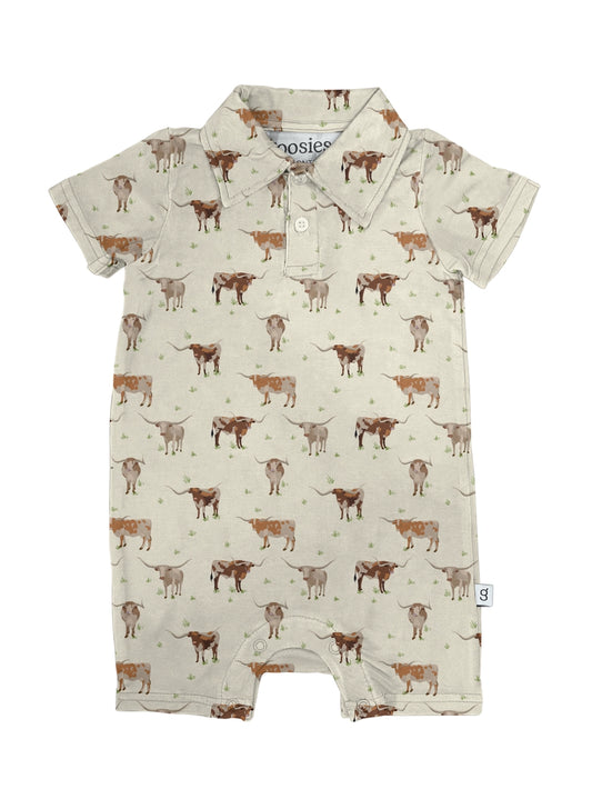 Longhorns Cows - Polo Romper