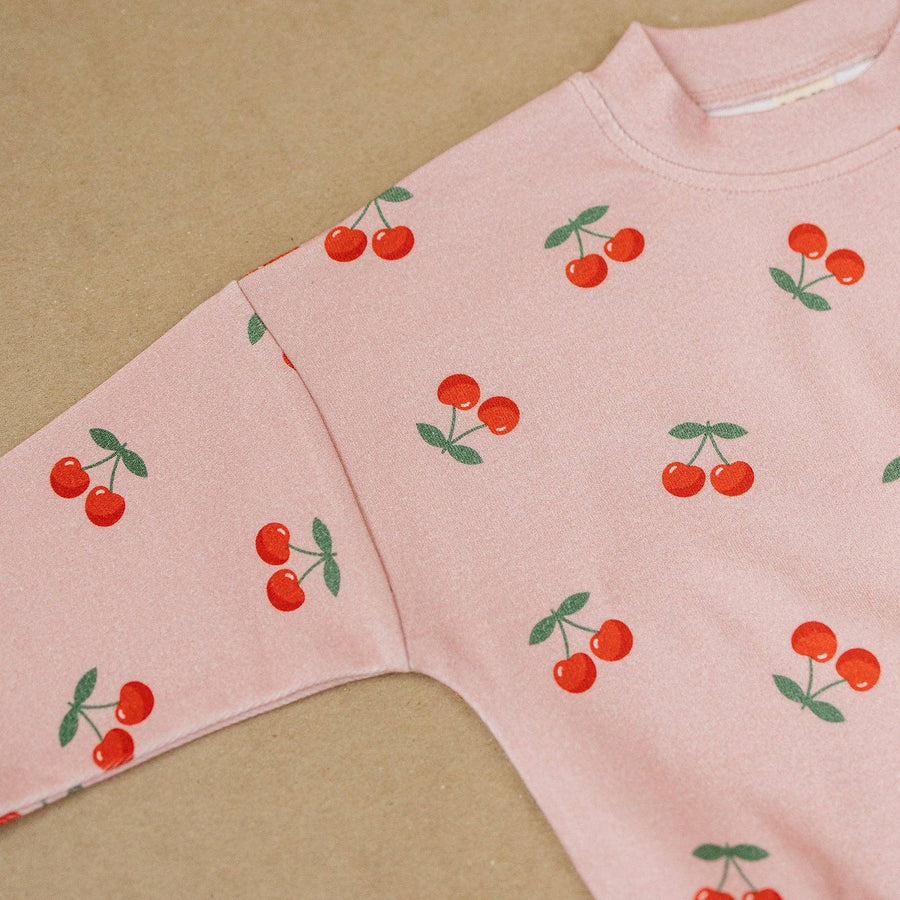 Lucky Panda Kids - Jogger Set | Blush & Cherry
