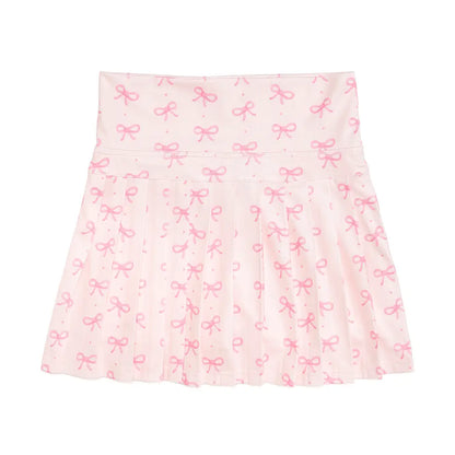 Sweet Wink - Pink Bow Athletic Skort
