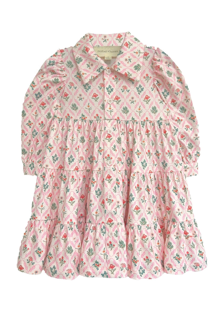 Dixie Pink Floral Dress