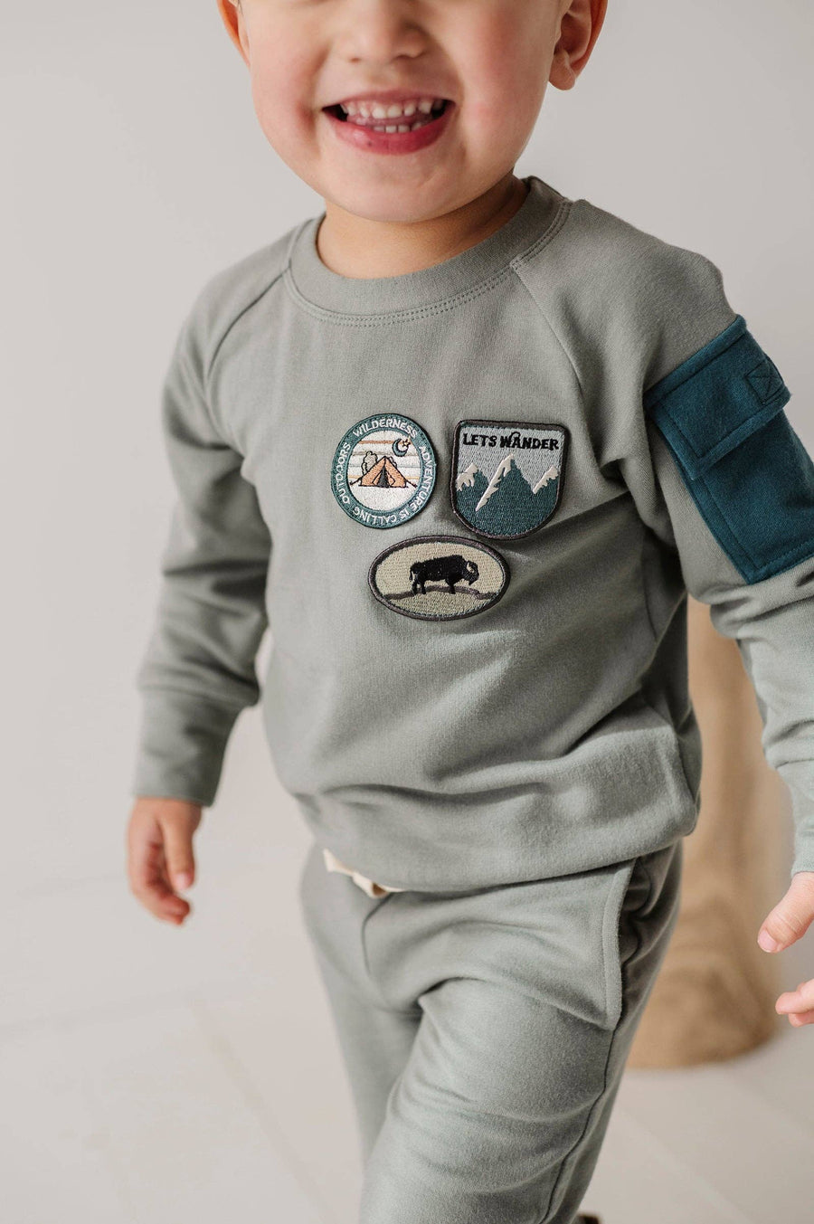 babysprouts clothing company - Boy's Raglan Sweatshirt Bamboo