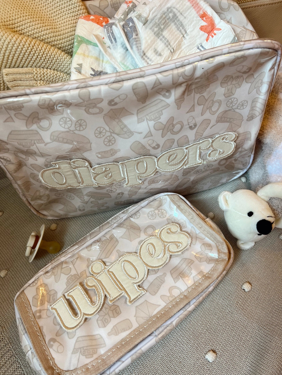 KENZKUSTOMZ - Wipes Pouch - Clear Coat Bag Tan