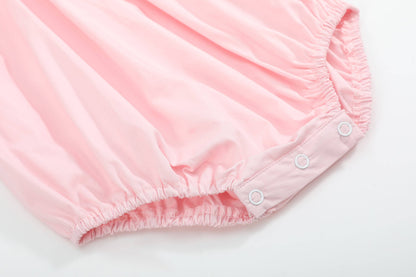 Lil Cactus - Pink Butterflies Smocked Romper