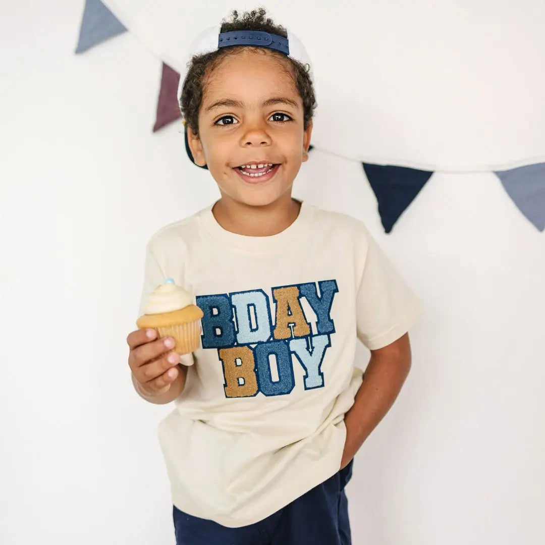 Sweet Wink - Birthday Boy Patch Short Sleeve T-Shirt