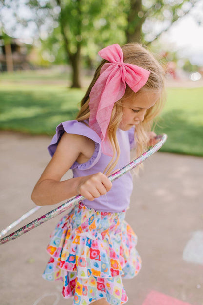 Ollie Jay - Ruffle Skort in Sunshine Tile | Girls Skirt - Skort | Summer