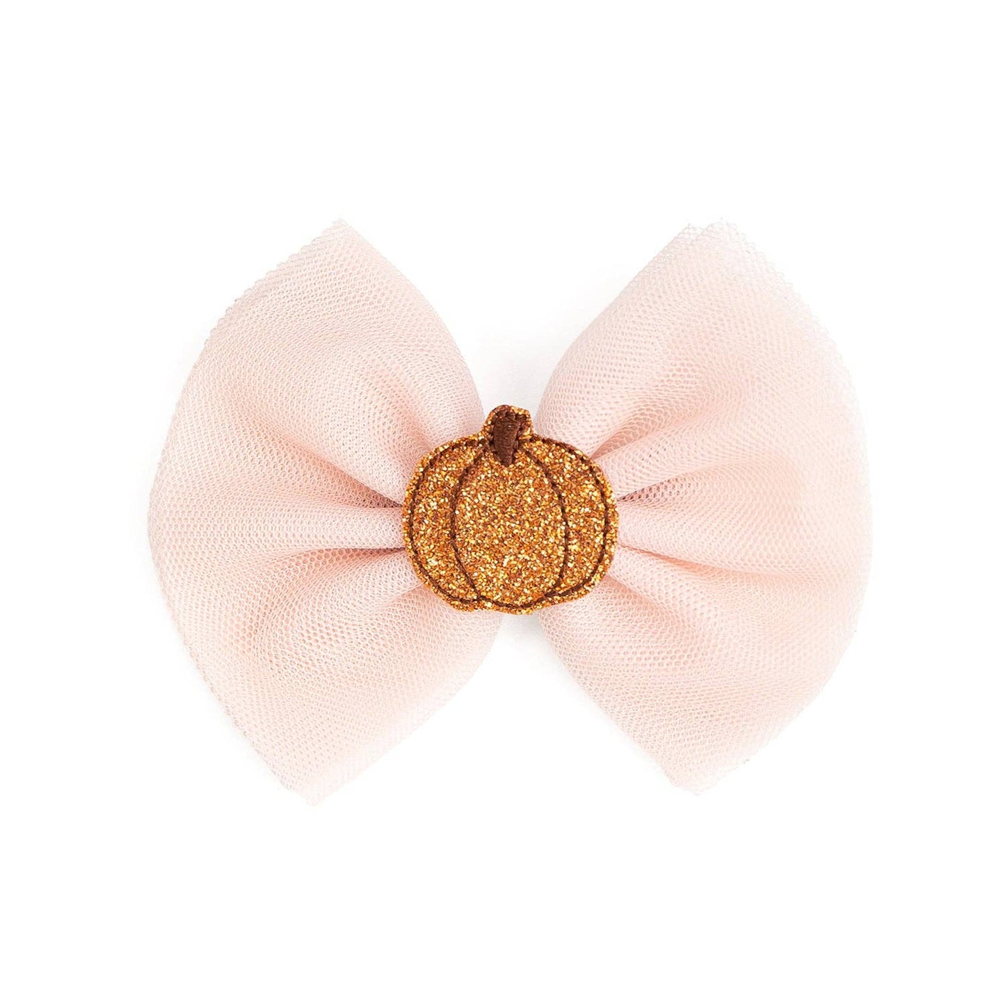 Sweet Wink - Pumpkin Tulle Bow Clip - Hair Bows - Hair Accessories