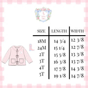 Lovely Littles Smocks - Hand Smocked Pink Gingham Quilted Jacket (Boots and Bows)