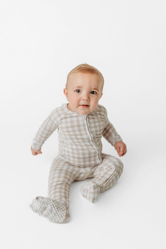 Gingham Bamboo Zippy