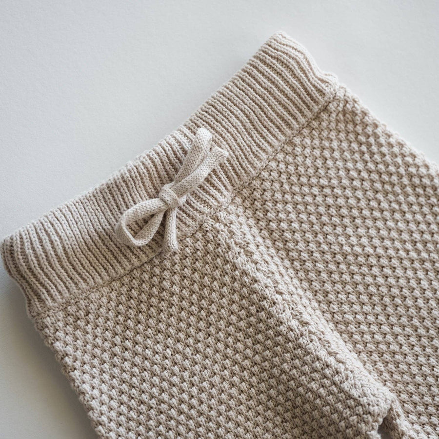 Atlas Grey - Organic Knit Wideleg Pant