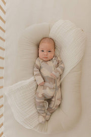 Forever French Baby - Bamboo Zip Pajamas | Camo