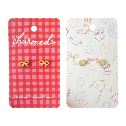 Shop Charmed Co - Bows | Hypoallergenic & Screw-back