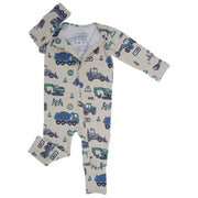 Sweet Bamboo - Convertible Romper - Construction Site
