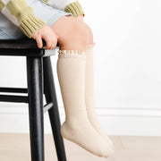 Little Stocking Co. - Vanilla Lace Top Knee High Socks