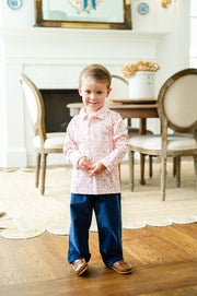 Ruth and Ralph - Christmas Tiles Pima Cotton Shep Polo