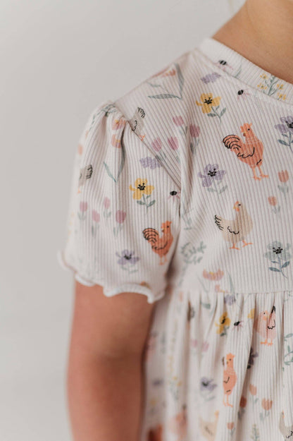 babysprouts clothing company - Chicken Girl's Babydoll Set