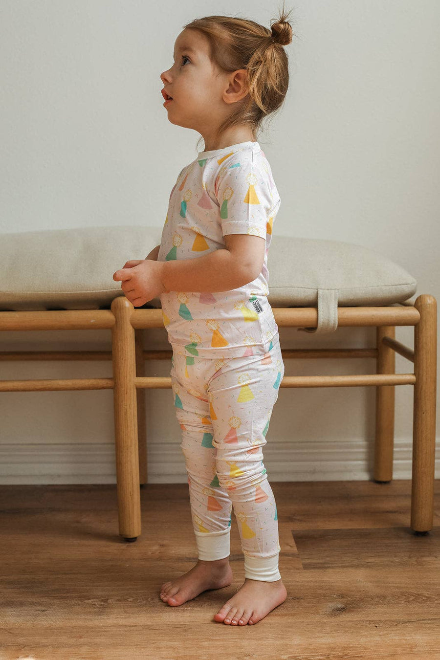 Southern Slumber - Pink Birthday Print 2 Piece Bamboo Pajama Set