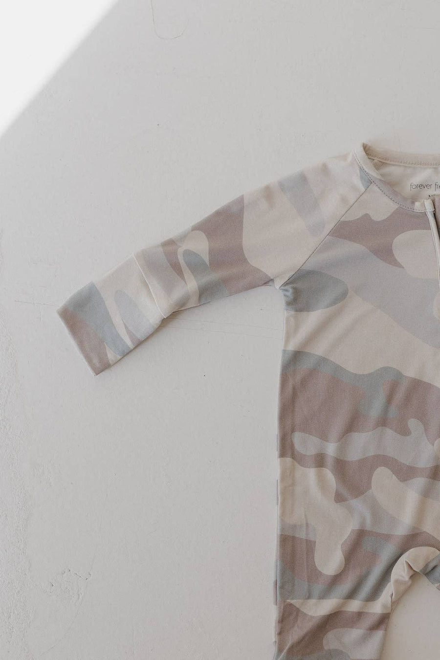 Forever French Baby - Bamboo Zip Pajamas | Camo