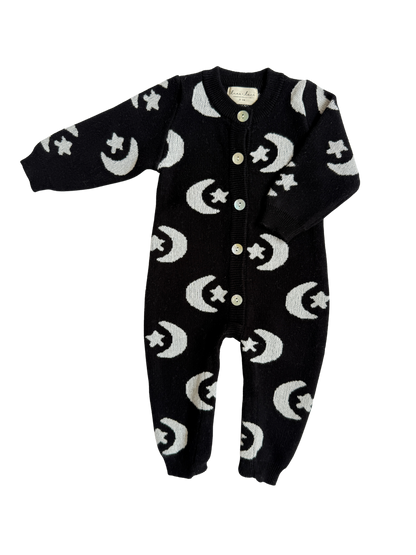 Luna + Luca - Midnight Sky Jacquard Jumpsuit