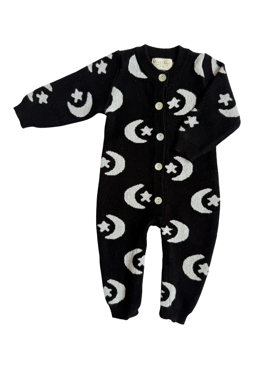Luna + Luca - Midnight Sky Jacquard Jumpsuit