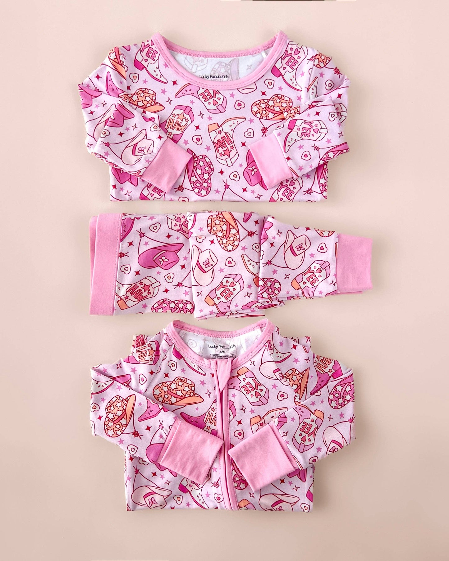 Lucky Panda Kids - Bamboo Two Piece Set | Cowgirl