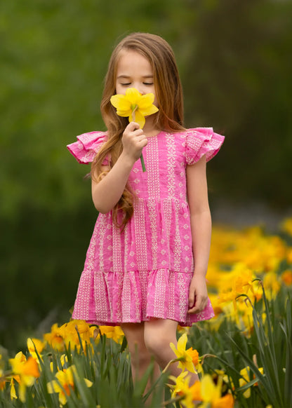 mabel + honey - Pinkalicious Short Sleeve Dress