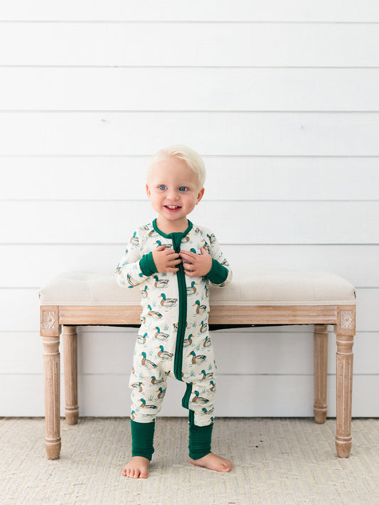 Poppy Kids Co - Duck Pond Zipper Romper